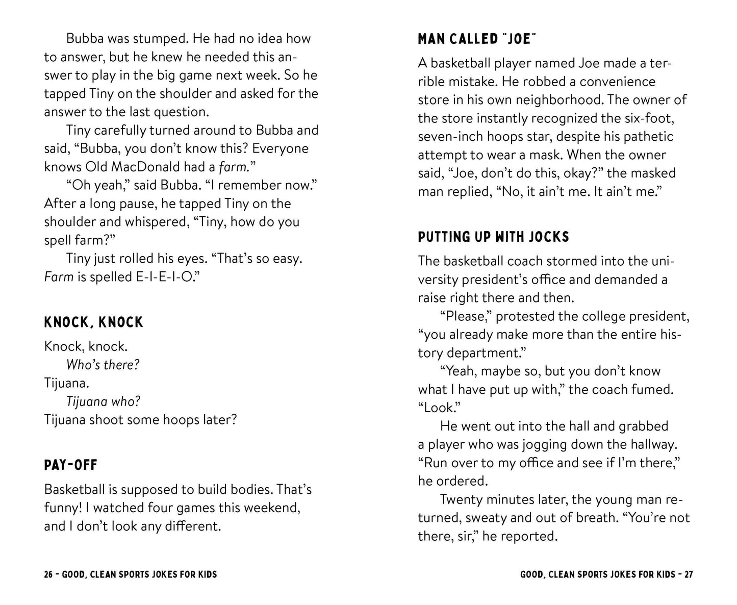 Good, Clean Sports Jokes for Kids!