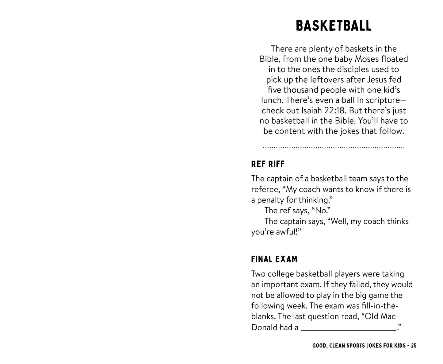 Good, Clean Sports Jokes for Kids!