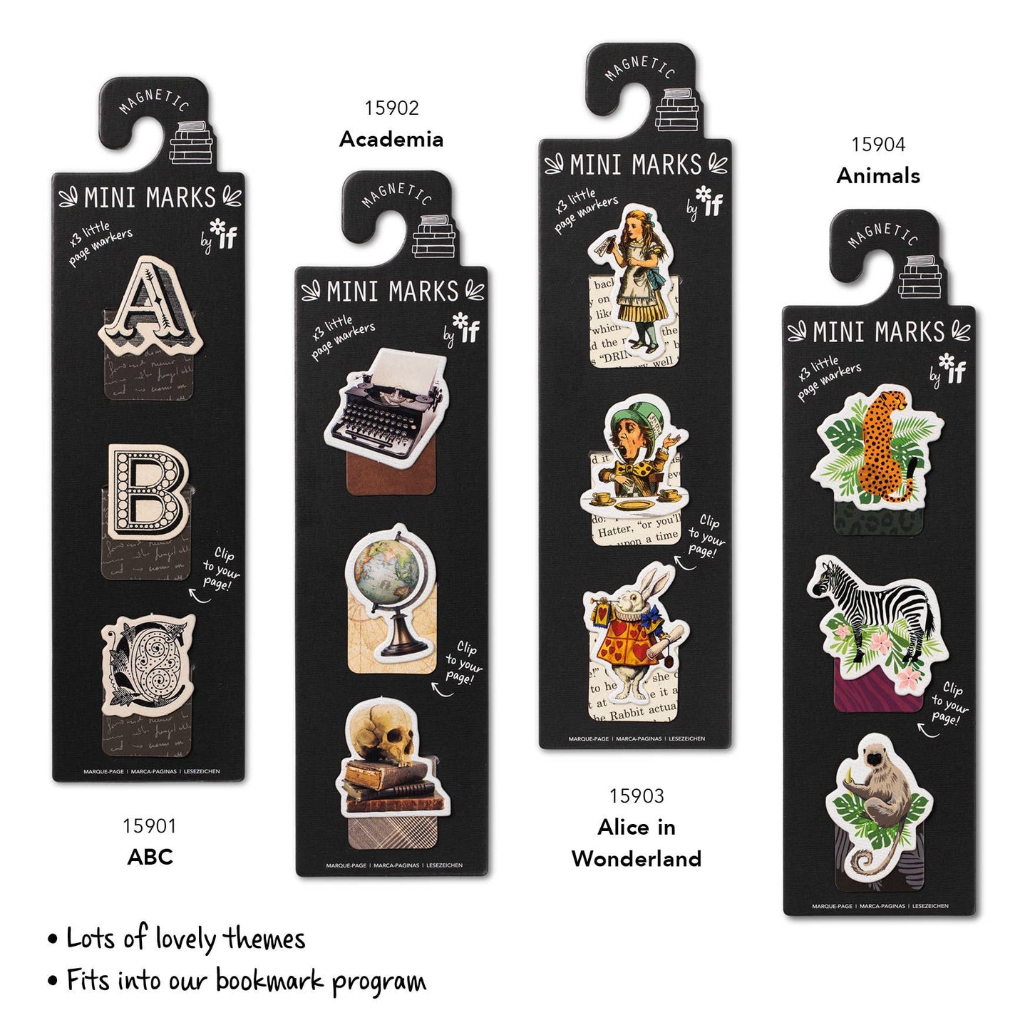 if USA - Mini-Marks Magnetic Bookmarks: Books