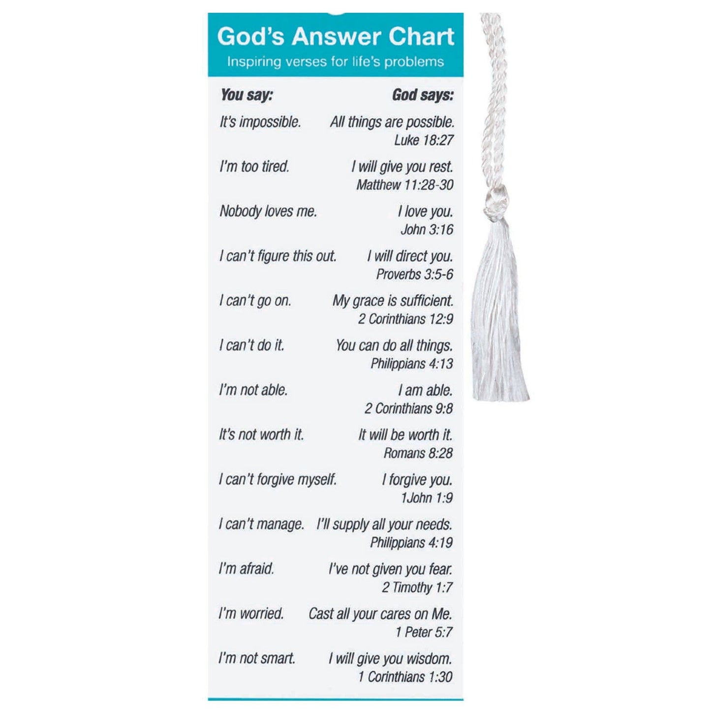 God Answers Tassel Bookmark