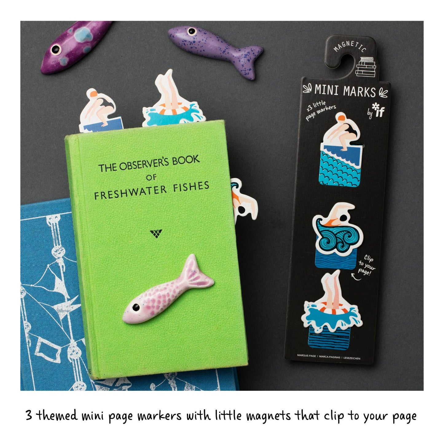 if USA - Mini-Marks Magnetic Bookmarks: Books