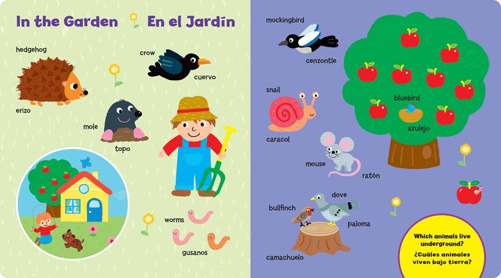 Gibbs Smith - 101 Animal Words/Nombres de Animales: A Bilingual Board Book