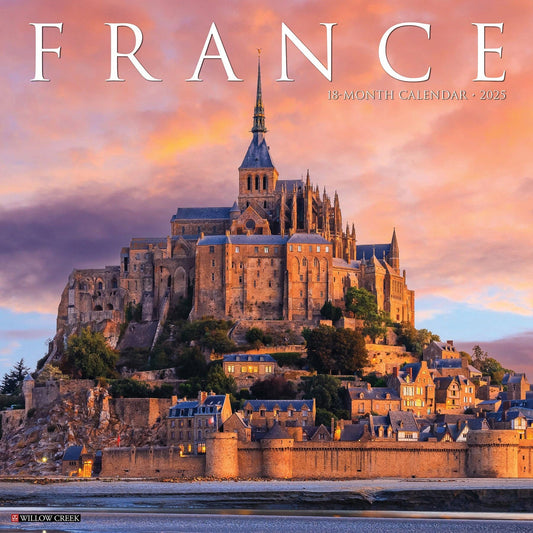 France  2025 Wall Calendar