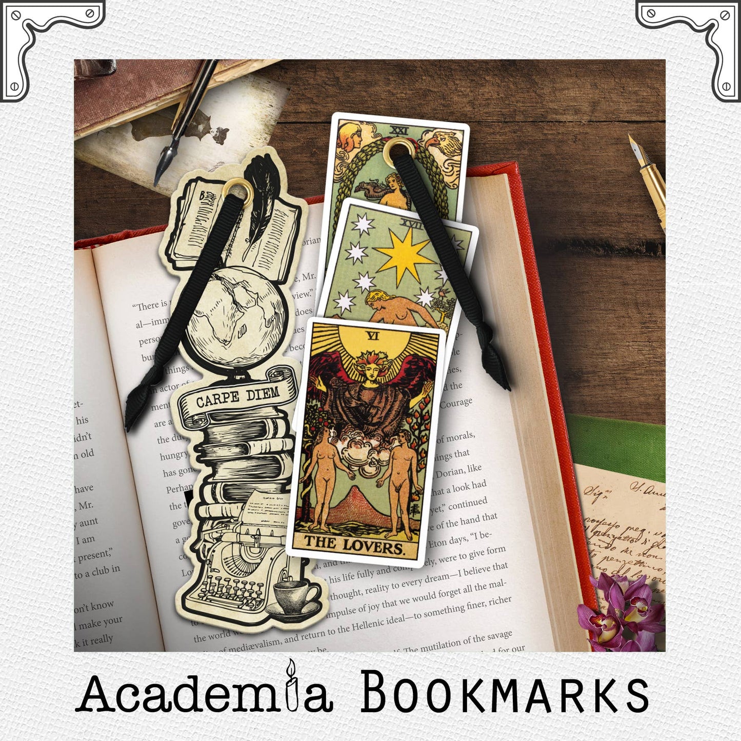 if USA - Academia Bookmarks: Tarot