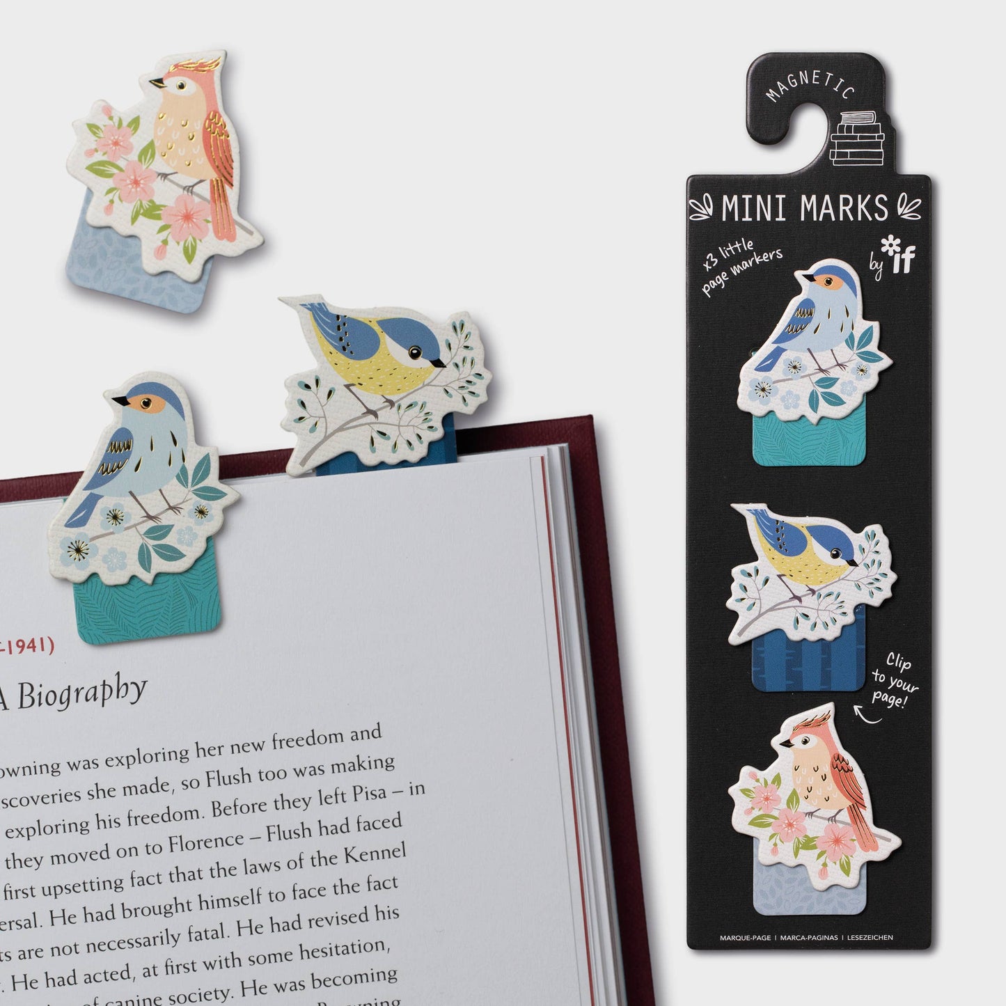 if USA - Mini-Marks Magnetic Bookmarks: Books
