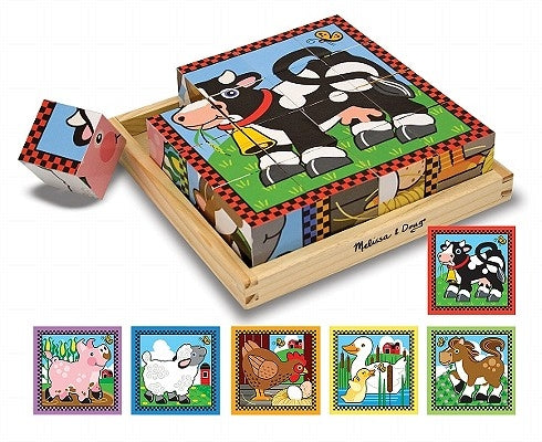 Farm Cube Puzzle - 16 Pieces by Melissa & Doug