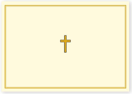 Gold Cross Note Cards [With 15 Enveolopes] by Peter Pauper Press, Inc