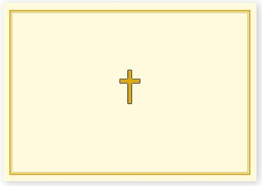 Gold Cross Note Cards [With 15 Enveolopes] by Peter Pauper Press, Inc