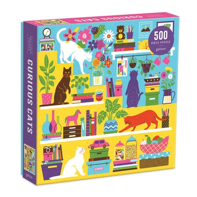 Curious Cats 500 Piece Puzzle by Galison