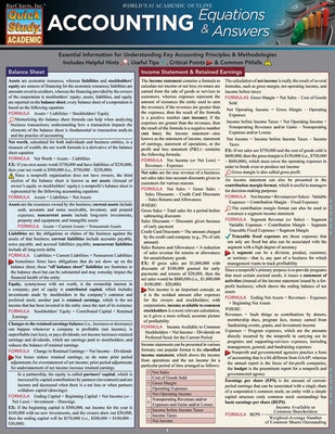 Accounting Equations & Answers: Quickstudy Laminated Reference Guide by Griffin, Michael P.