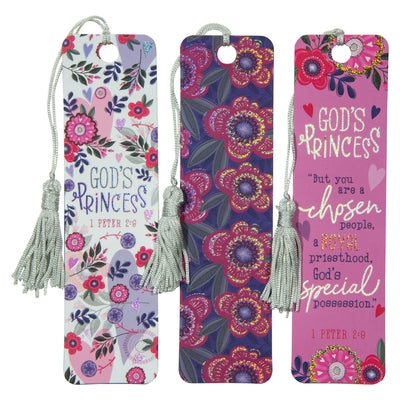 Christian Art Gifts Inspirational Paper Cardstock Faith-Based Bookmark Set: God's Princess, Cute & Encouraging for School, Church, Reading Books, Purp by Christian Art Gifts