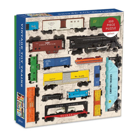 Vintage Toy Trains 300 Piece Puzzle by Galison