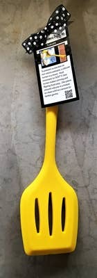 Lemon Poppy Inc. - Silicone Turner with hang tag- Yellow, CLEARANCE PRICED