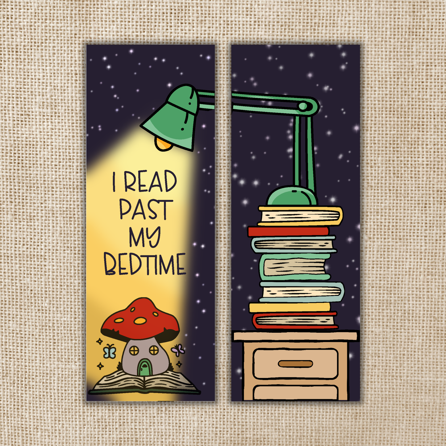 I Read Past My Bedtime Bookmark