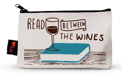 Gibbs Smith - Read Between The Wines Pencil Pouch