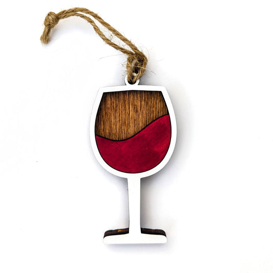 Wine Glass Christmas Ornament