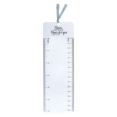 Christian Art Gifts Magnifying Bookmark: I Know the Plans - Jeremiah 29:11 by Christian Art Gifts